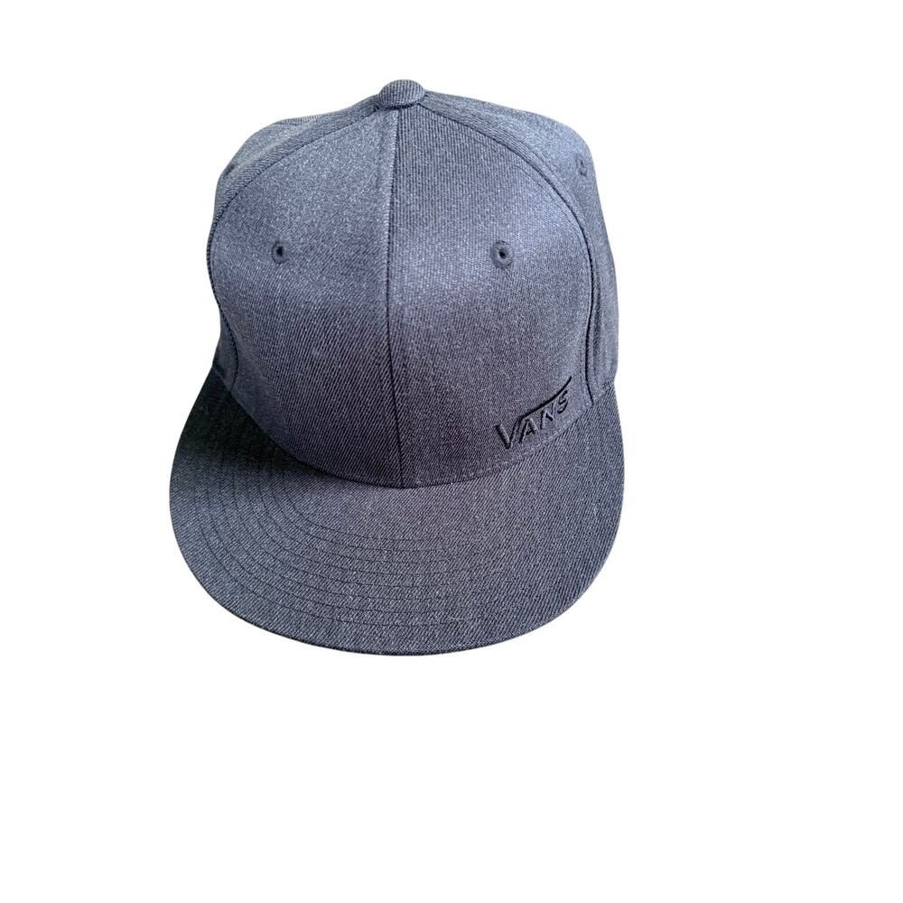 Vans Flex Fit Hat - Gray & Black Embroidered Logo S/M